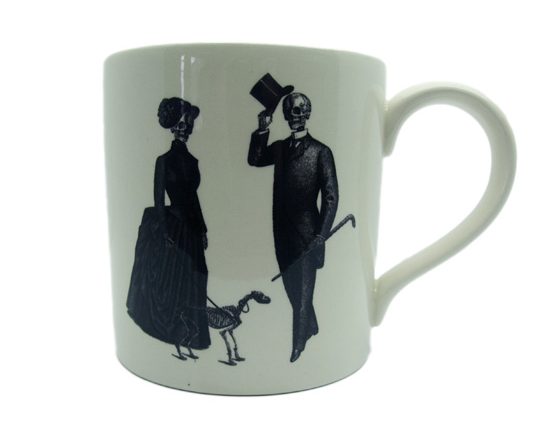 Victorian couple Halloween mug