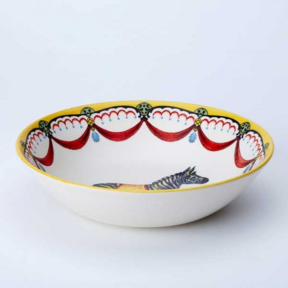 Circus Zebra cereal bowl, part of the Royal Stafford Circus Collection