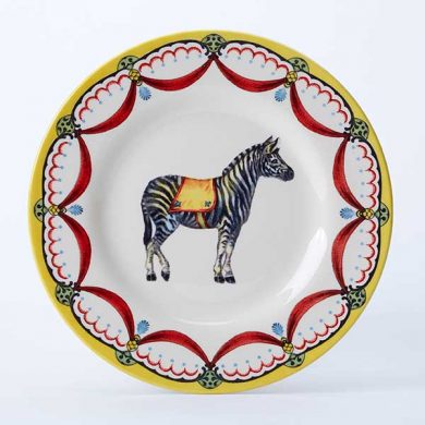 Circus Zebra side plate, part of the Royal Stafford Circus Collection