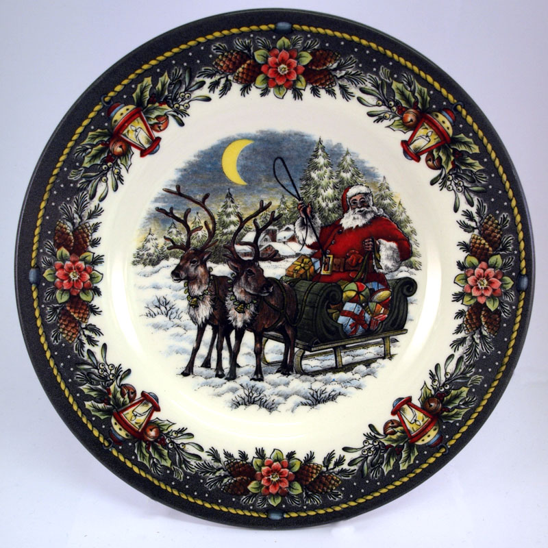 Christmas Sleigh Dinner Plate - Royal Stafford